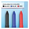 Paper Mate Write Bros. Stick Ballpoint Pen, Medium 1mm, Red Ink/Barrel, PK12 3321131C